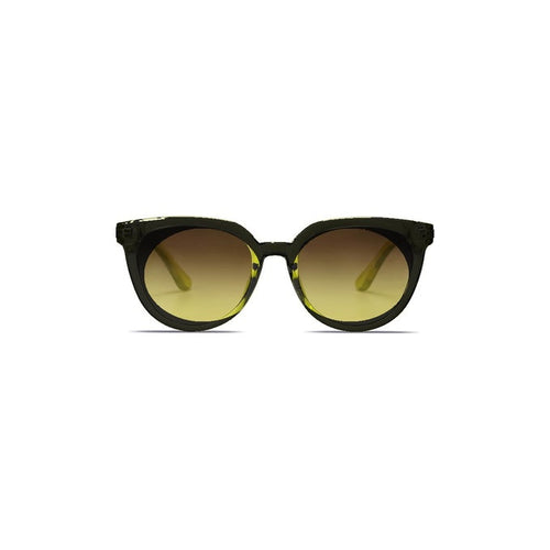 Black oversized square sunglasses with dark gradient lenses